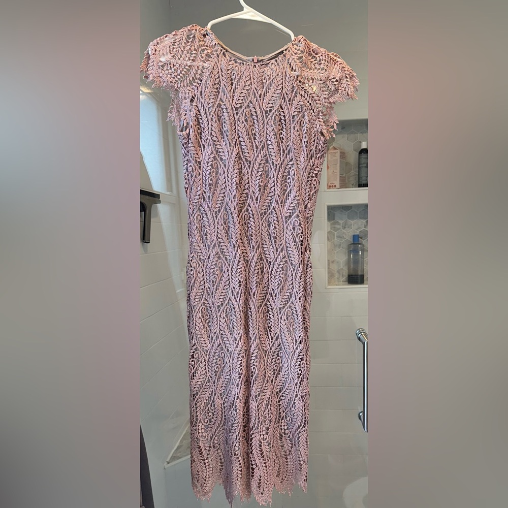 Mignon Mauve Lace Dress